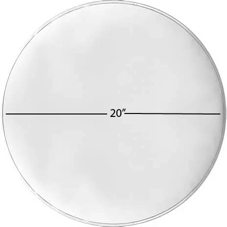 20" 3 Ply Mesh Head White