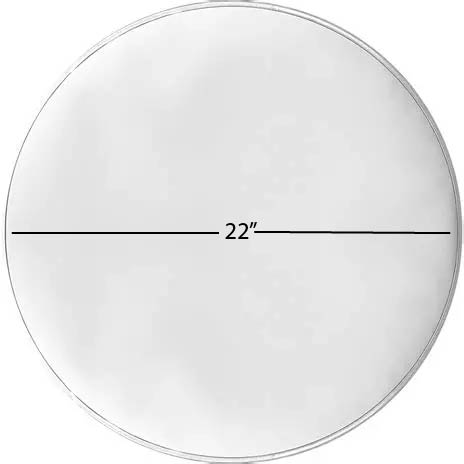 22" 3 Ply Mesh Head White