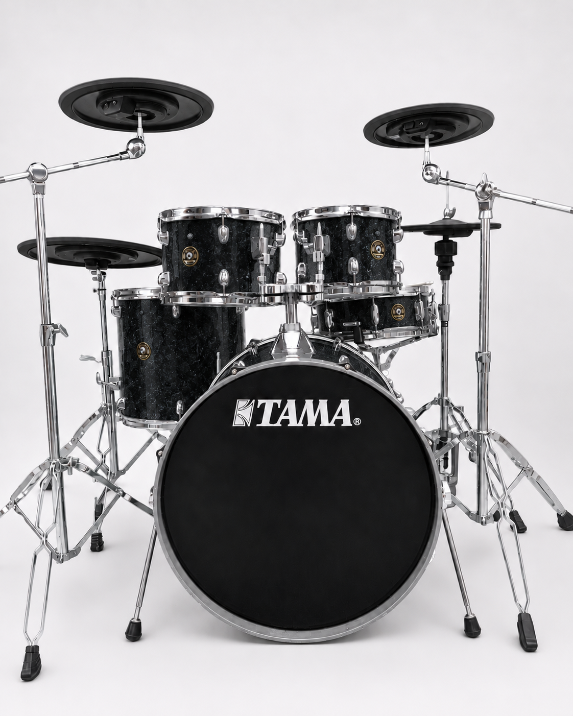 Black Sparkle - chrome hardware