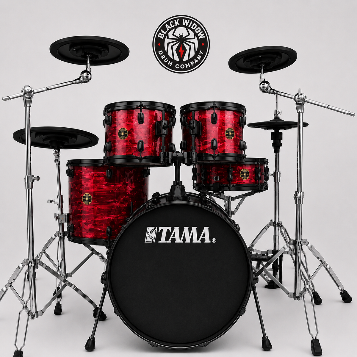 Candy Apple Stripe - black hardware