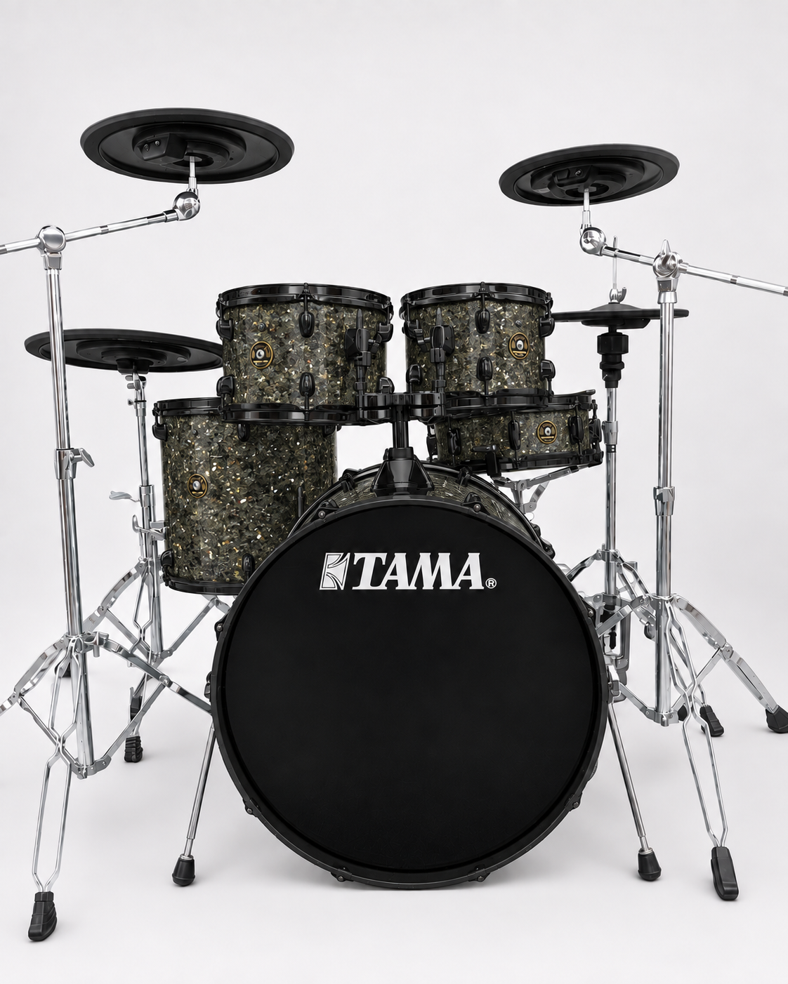Ginger Glitter Glass - black hardware