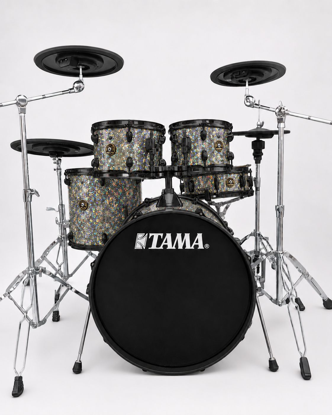 Ginger Hybrid Glitter Glass - black hardware