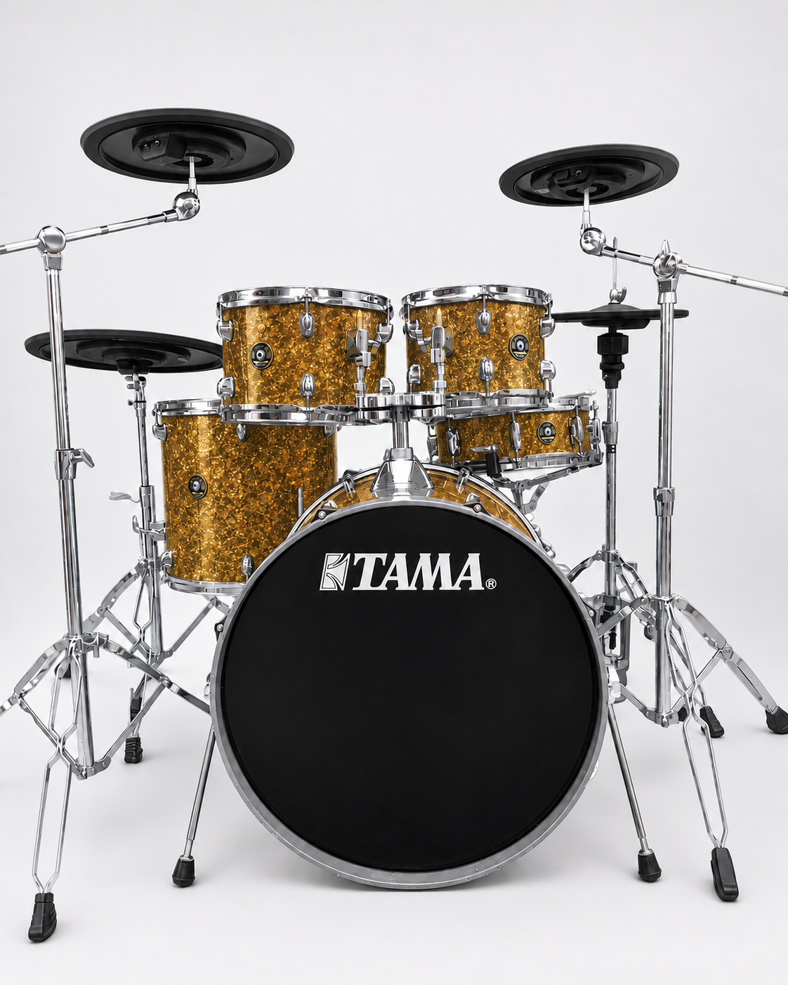 Gold Sparkle - chrome hardware