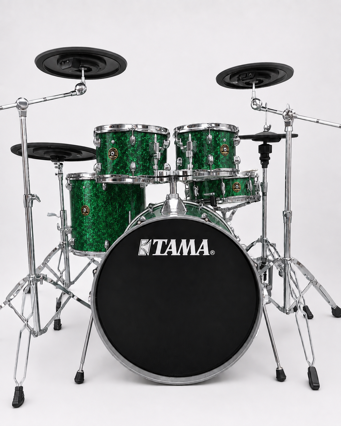 Green Sparkle - chrome hardware