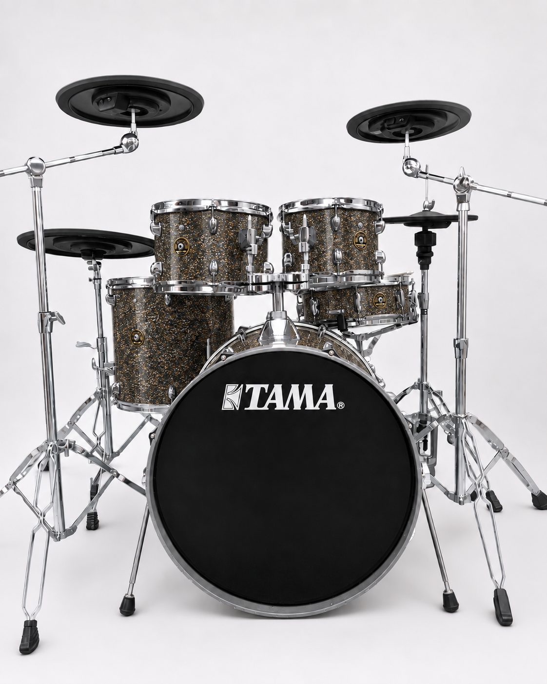 Modern Bermuda Sparkle - chrome hardware