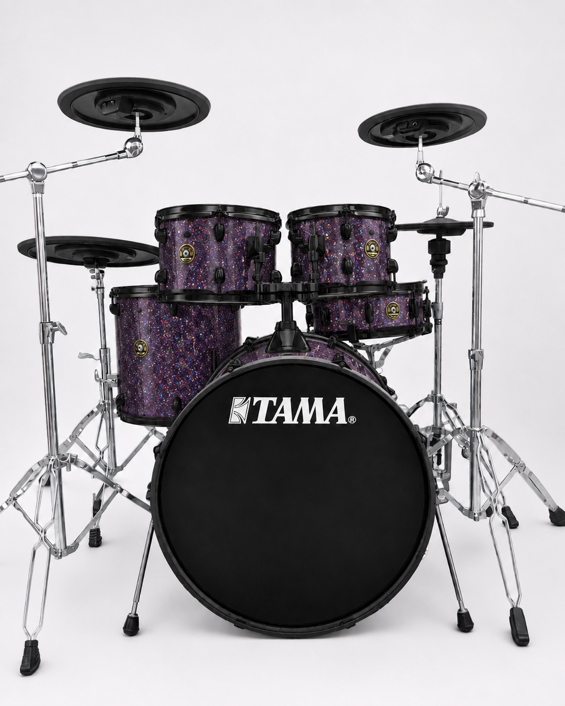 Purple Hybrid Glass Glitter - black hardware