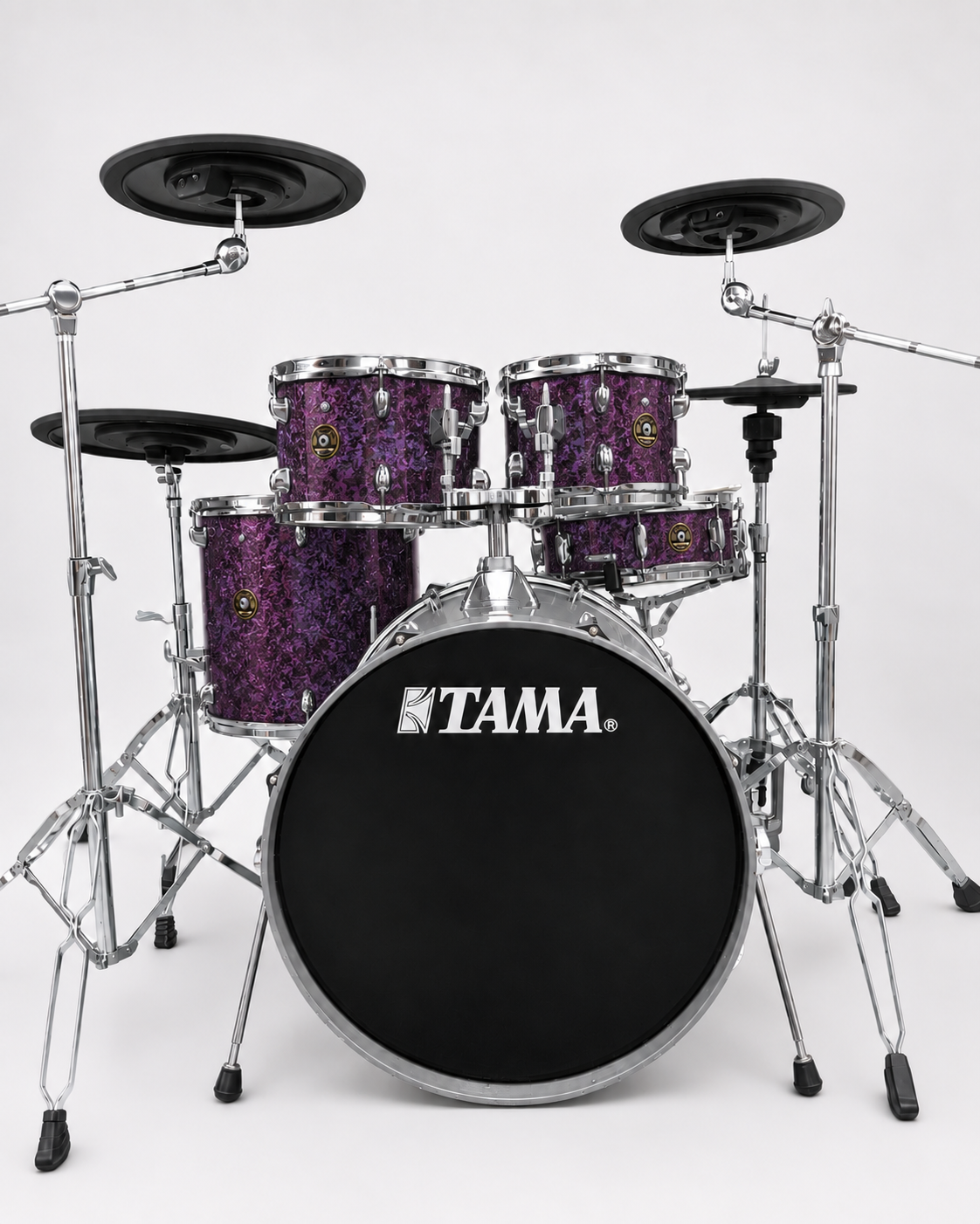 Purple Sparkle - chrome hardware