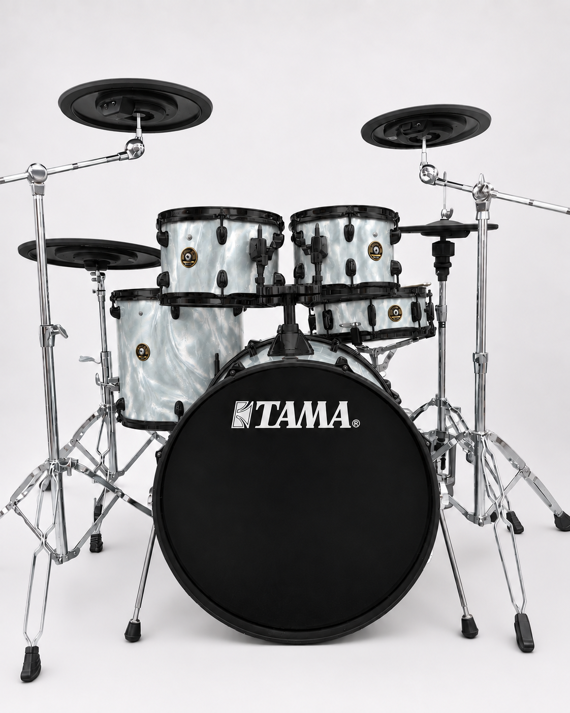 White Satin - black hardware