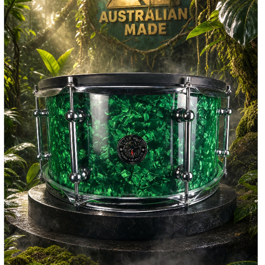 Electric Snare Drum - Amazon Green