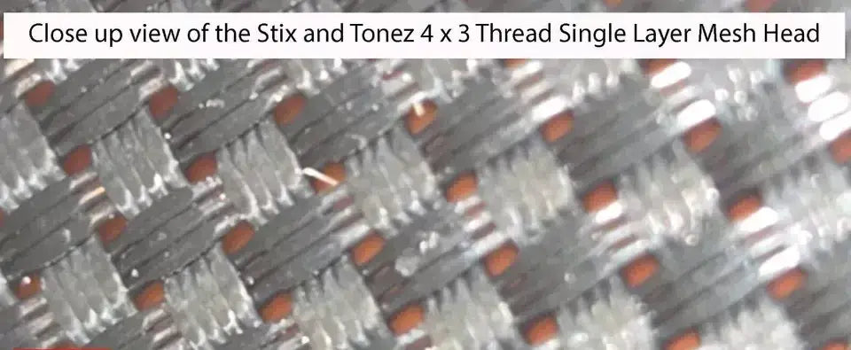 Close up view of mesh drum head