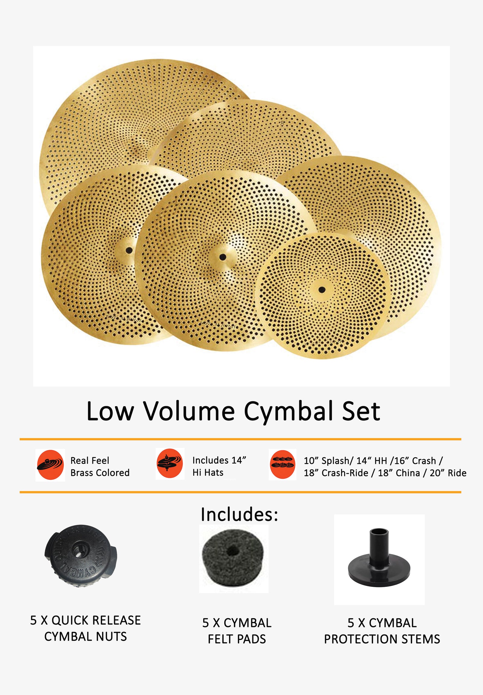 Low Volume Cymbal Pack